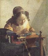 Jan Vermeer De kantwerkster (mk30) Sweden oil painting artist